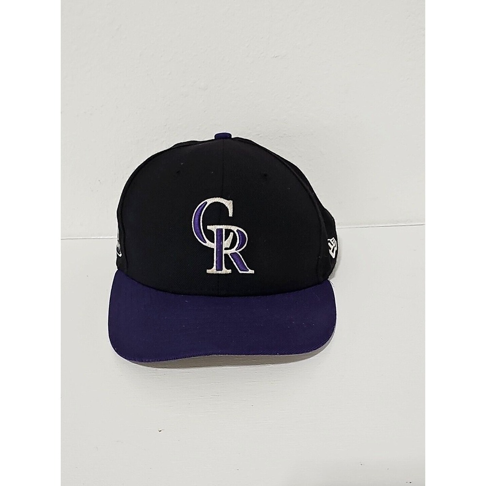 Colorado Rockies Hat Cap Strap Back OC Sports Black MLB Logo Mens Adjustable